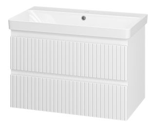 Подвесная тумба под раковину Brevita Victory VIC-09080-0102Я 80см белый